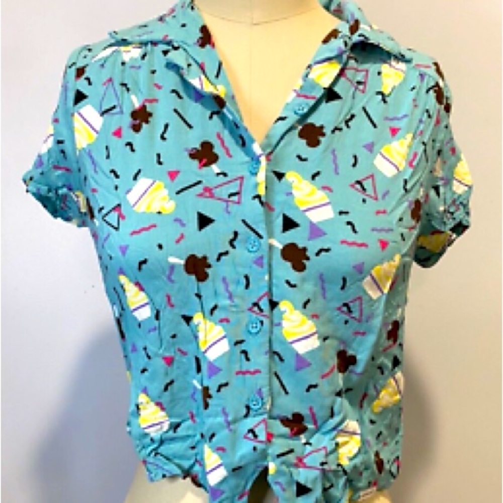 Disney Teal Short Sleeve Shirt